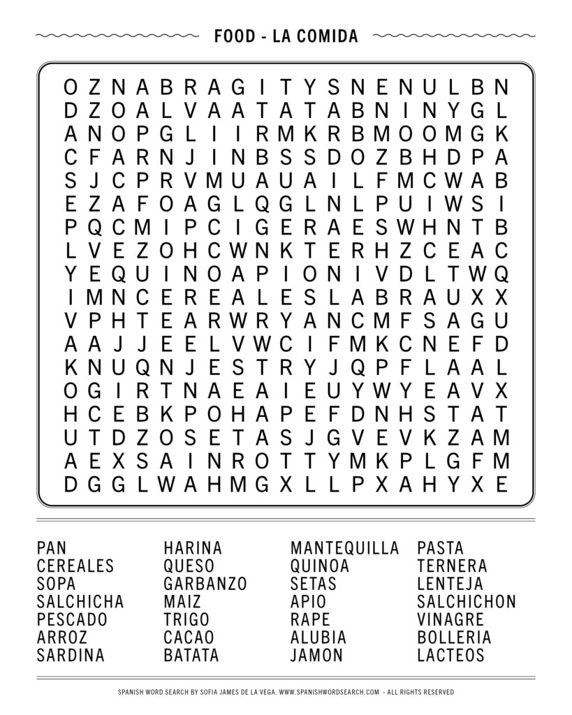 Spanish Numbers Word Search A word find puzzle. Free Printable PDF